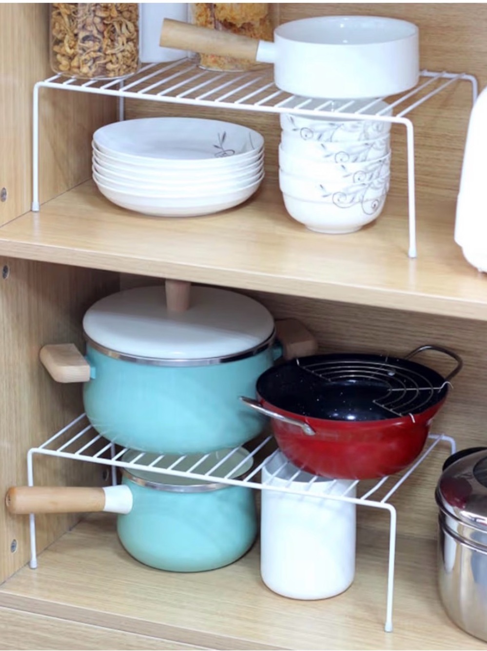 White Wire Shelf Rack - Kitchen Organizer - Picture 6 of 6